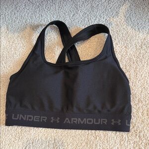 Under Armour Women's Black Crossback Sports Bra(Ships from OR)